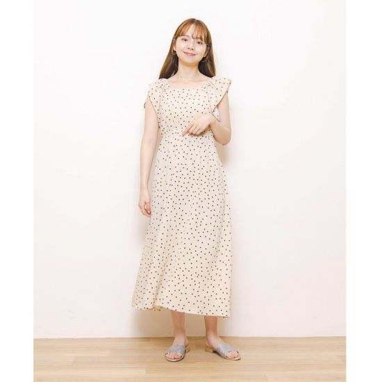 Off Retro Dot Ribbon Onepiece ﾚﾄﾛﾄﾞｯﾄﾘﾎﾞﾝﾜﾝﾋﾟｰｽ Flower Web Shop フラワー公式通販