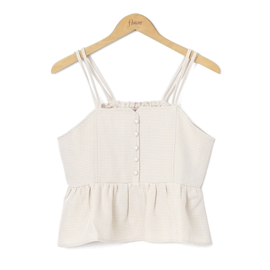 OUTLET】check frill bustier ～ﾁｪｯｸﾌﾘﾙﾋﾞｽﾁｪ | flower／フラワー公式通販