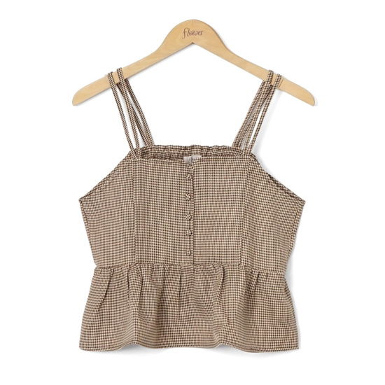 OUTLET】check frill bustier ～ﾁｪｯｸﾌﾘﾙﾋﾞｽﾁｪ | flower／フラワー公式通販