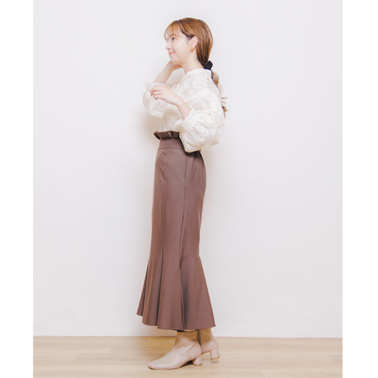 OUTLET】smoky mermaid skirt～ｽﾓｰｷｰﾏｰﾒｲﾄﾞｽｶｰﾄ | flower／フラワー