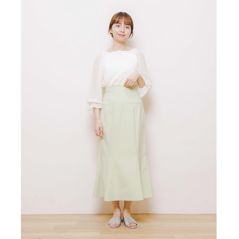OUTLET】clear sleeve top2～ｸﾘｱｽﾘｰﾌﾞﾄｯﾌﾟ2 flower／フラワー公式通販
