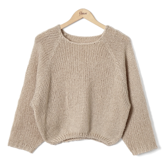 OUTLET】feminine knit top～ﾌｪﾐﾆﾝﾆｯﾄﾄｯﾌﾟ | flower／フラワー公式通販