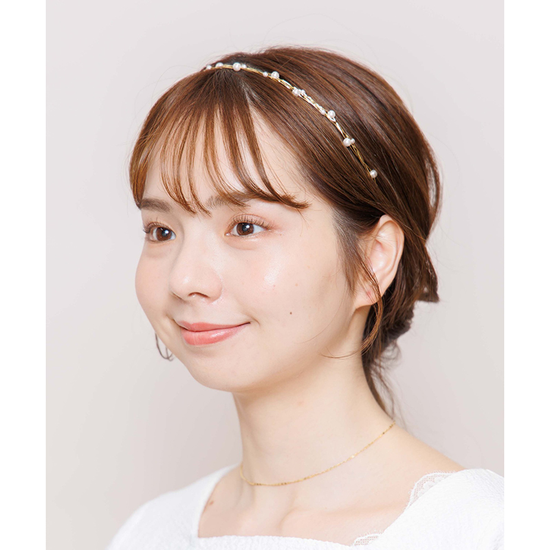 pearl range hairband ～ﾊﾟｰﾙﾚﾝｼﾞｶﾁｭｰｼｬ | flower／フラワー公式通販