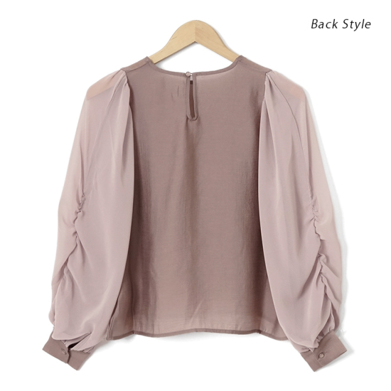 通販 オンライン店舗 新品♡AGAWD☆Shirring Blouse☆送料込み シャツ