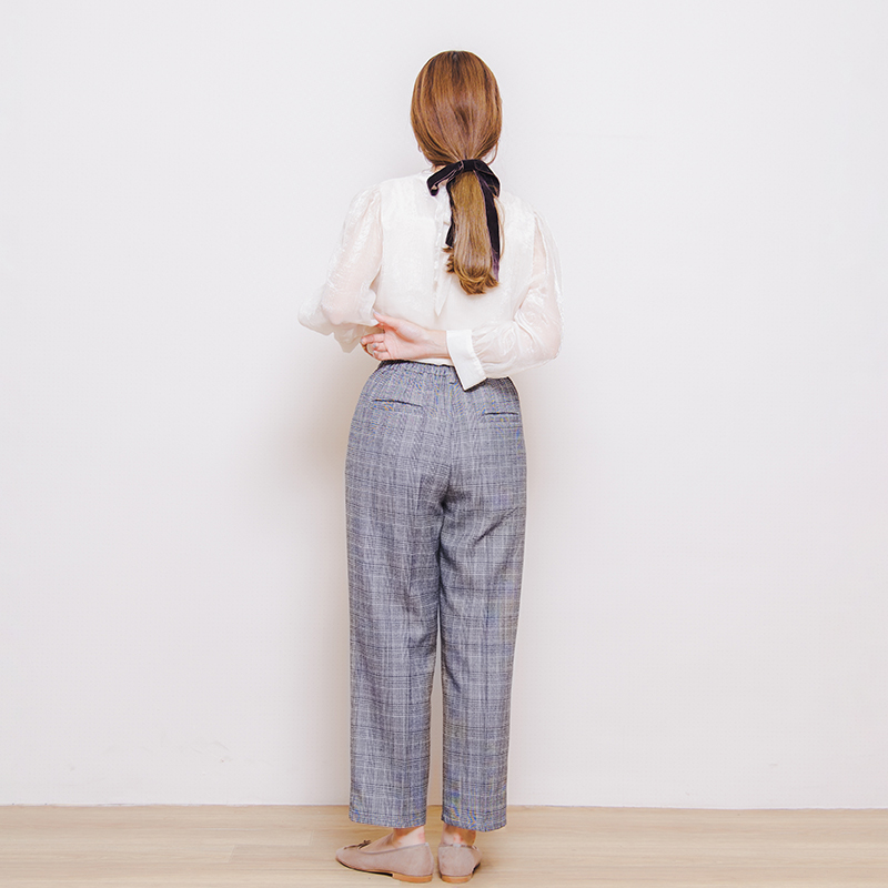 OUTLET】check tapered pants～ﾁｪｯｸﾃｰﾊﾟｰﾄﾞﾊﾟﾝﾂ | flower／フラワー 