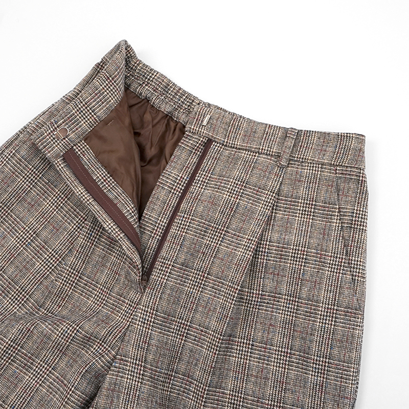 OUTLET】check tapered pants～ﾁｪｯｸﾃｰﾊﾟｰﾄﾞﾊﾟﾝﾂ | flower／フラワー