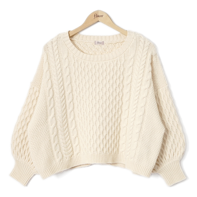 OUTLET】feminine back knit～ﾌｪﾐﾆﾝﾊﾞｯｸﾆｯﾄ | flower／フラワー公式通販