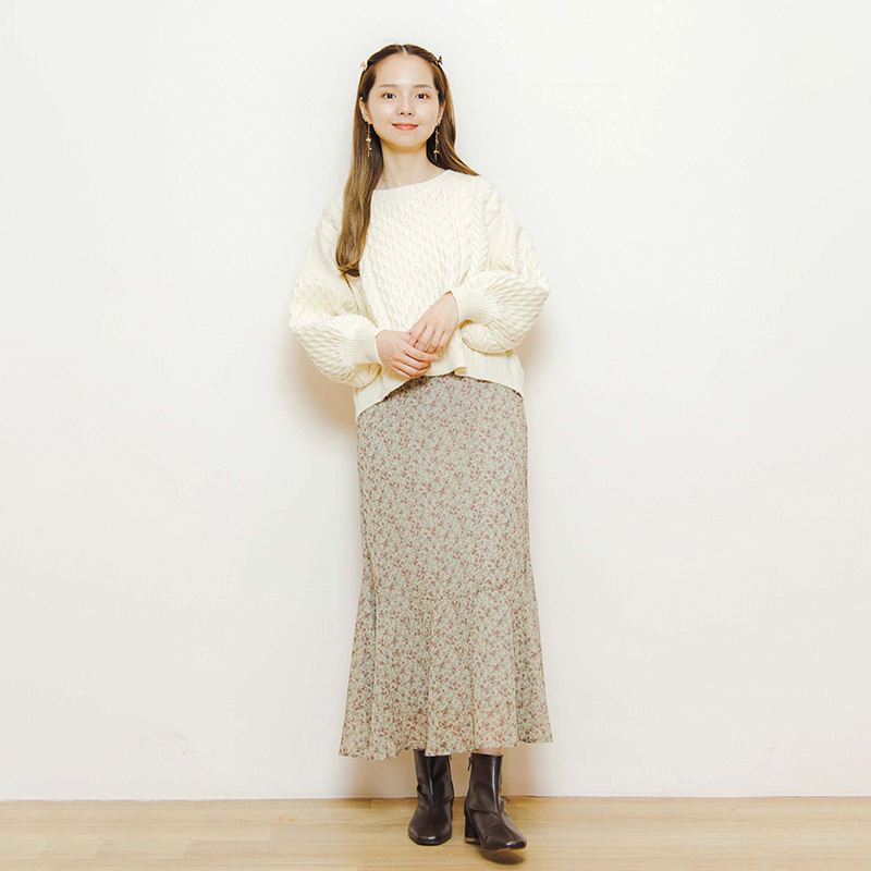 OUTLET】feminine back knit～ﾌｪﾐﾆﾝﾊﾞｯｸﾆｯﾄ | flower／フラワー公式通販