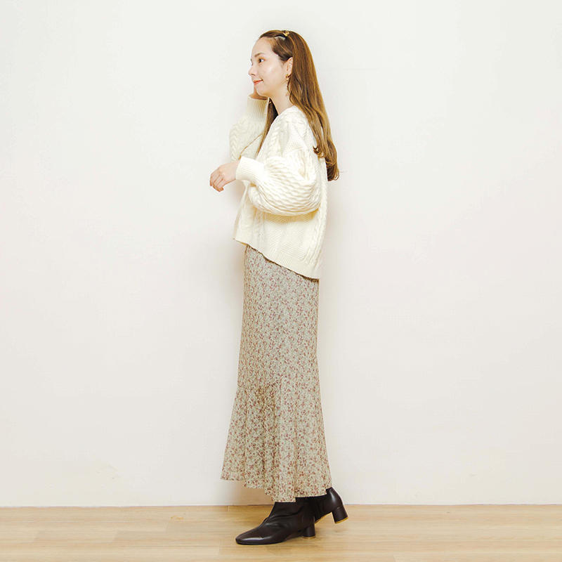 OUTLET】feminine back knit～ﾌｪﾐﾆﾝﾊﾞｯｸﾆｯﾄ | flower／フラワー公式通販