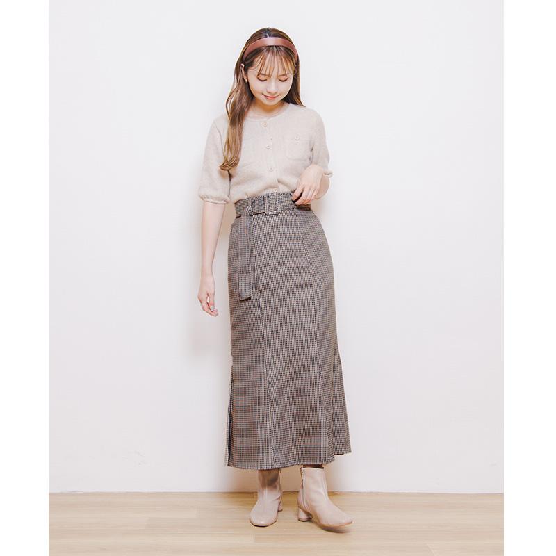 OUTLET】gun club check skirt～ｶﾞﾝｸﾗﾌﾞﾁｪｯｸｽｶｰﾄ | flower／フラワー