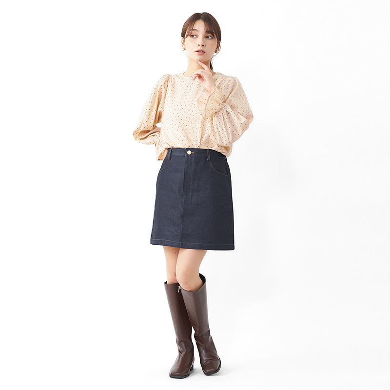classic denim skirt ～ｸﾗｼｯｸﾃﾞﾆﾑｽｶｰﾄ | flower／フラワー公式通販