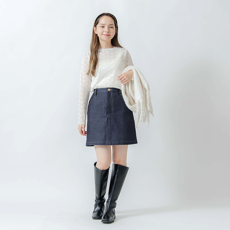 classic denim skirt ～ｸﾗｼｯｸﾃﾞﾆﾑｽｶｰﾄ | flower／フラワー公式通販