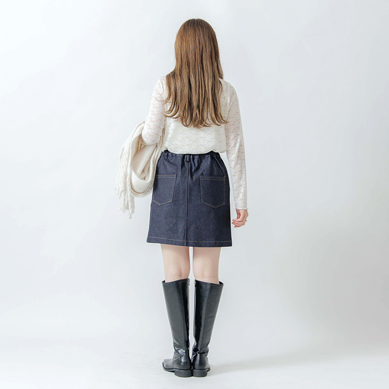 classic denim skirt ～ｸﾗｼｯｸﾃﾞﾆﾑｽｶｰﾄ flower／フラワー公式通販