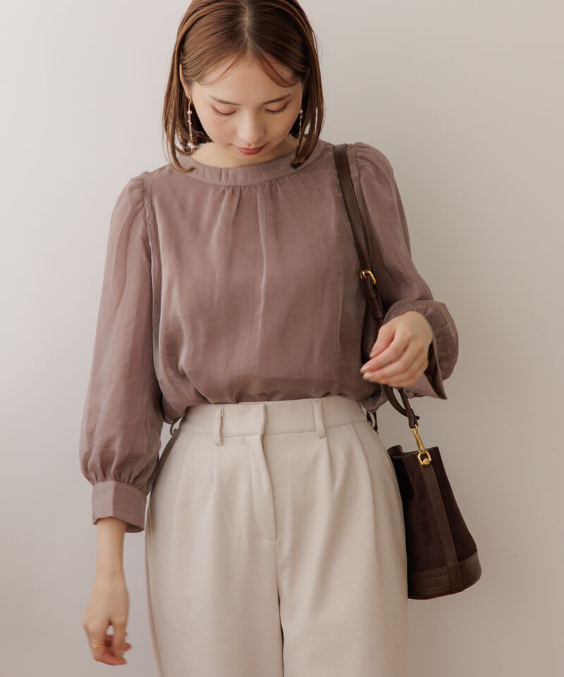 20%OFF】glossier ribbon blouse2～ｸﾞﾛｯｼｱｰﾘﾎﾞﾝﾌﾞﾗｳｽ2 | flower