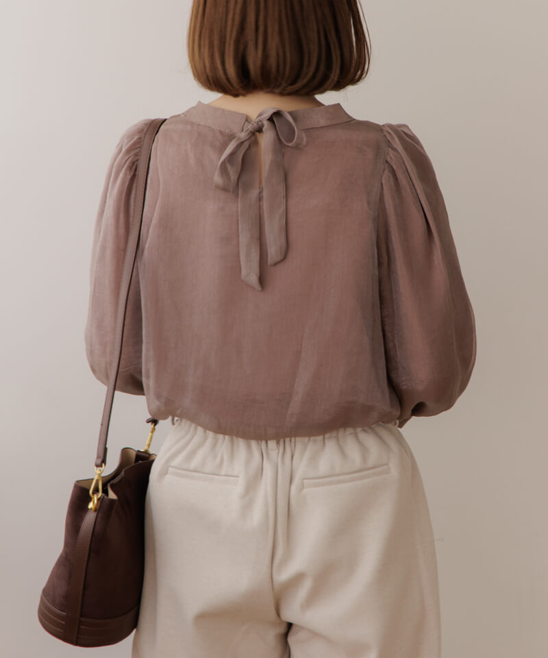 20%OFF】glossier ribbon blouse2～ｸﾞﾛｯｼｱｰﾘﾎﾞﾝﾌﾞﾗｳｽ2 | flower