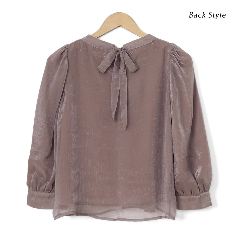 30%OFF】glossier ribbon blouse2～ｸﾞﾛｯｼｱｰﾘﾎﾞﾝﾌﾞﾗｳｽ2 | flower