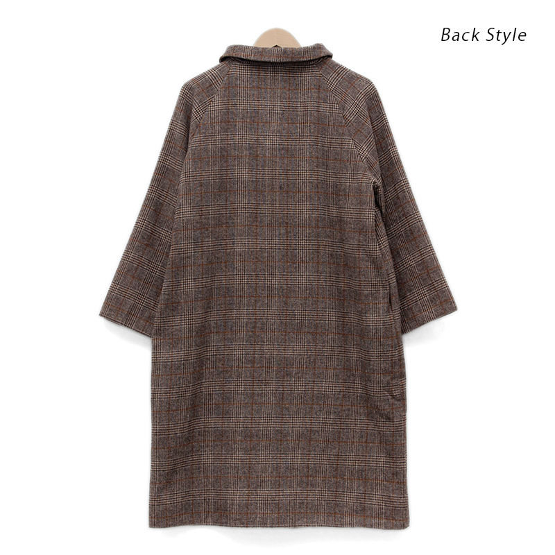 OUTLET】mannish check coat～ﾏﾆｯｼｭﾁｪｯｸｺｰﾄ | flower／フラワー公式通販