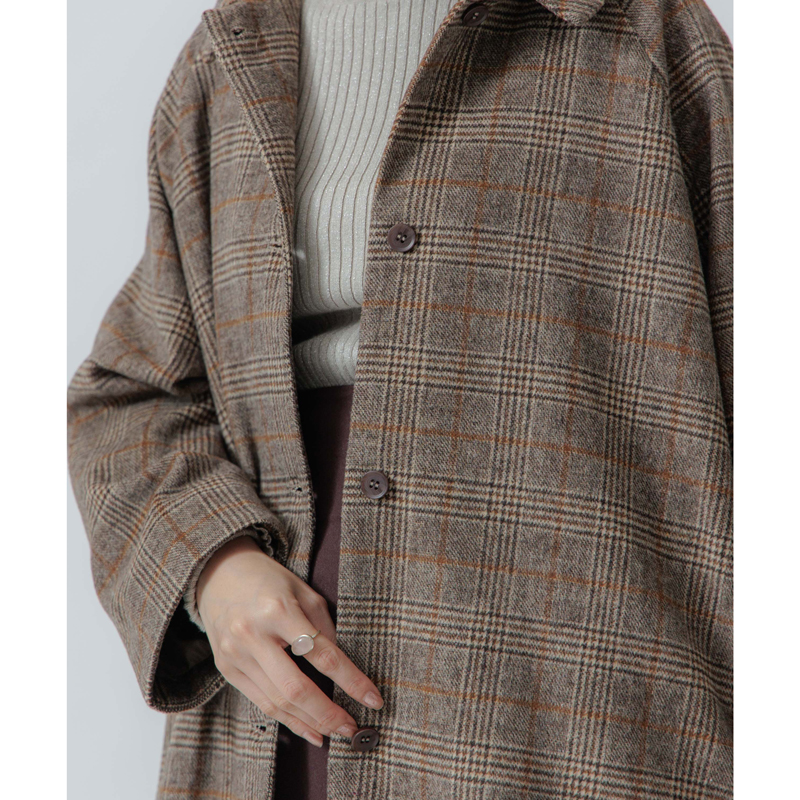 OUTLET】mannish check coat～ﾏﾆｯｼｭﾁｪｯｸｺｰﾄ | flower／フラワー公式通販