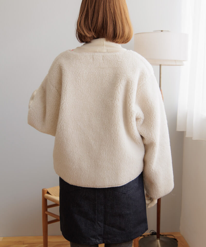 fluffy boa blouson～ﾌﾗｯﾌｨｰﾎﾞｱﾌﾞﾙｿﾞﾝ | flower／フラワー公式通販