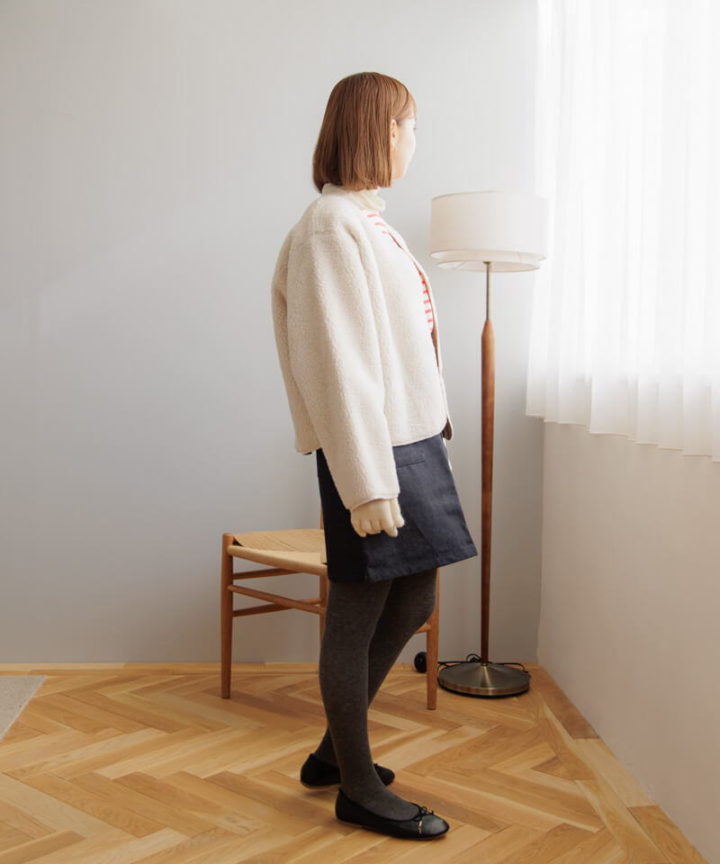 flower コンフィーファーコート アイボリー comfy fur coat2～ｺﾝﾌｨｰﾌｧｰｺｰﾄ2 | flower／フラワー公式通販