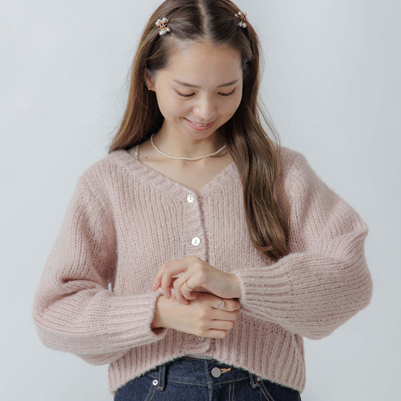 OUTLET】holiday knit cardigan～ﾎﾘﾃﾞｰﾆｯﾄｶｰﾃﾞｨｶﾞﾝ | flower／フラワー