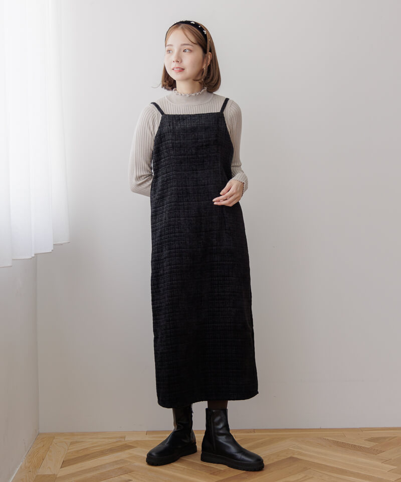 OUTLET】tweed cami onepiece ～ﾂｲｰﾄﾞｷｬﾐﾜﾝﾋﾟｰｽ | flower／フラワー ...