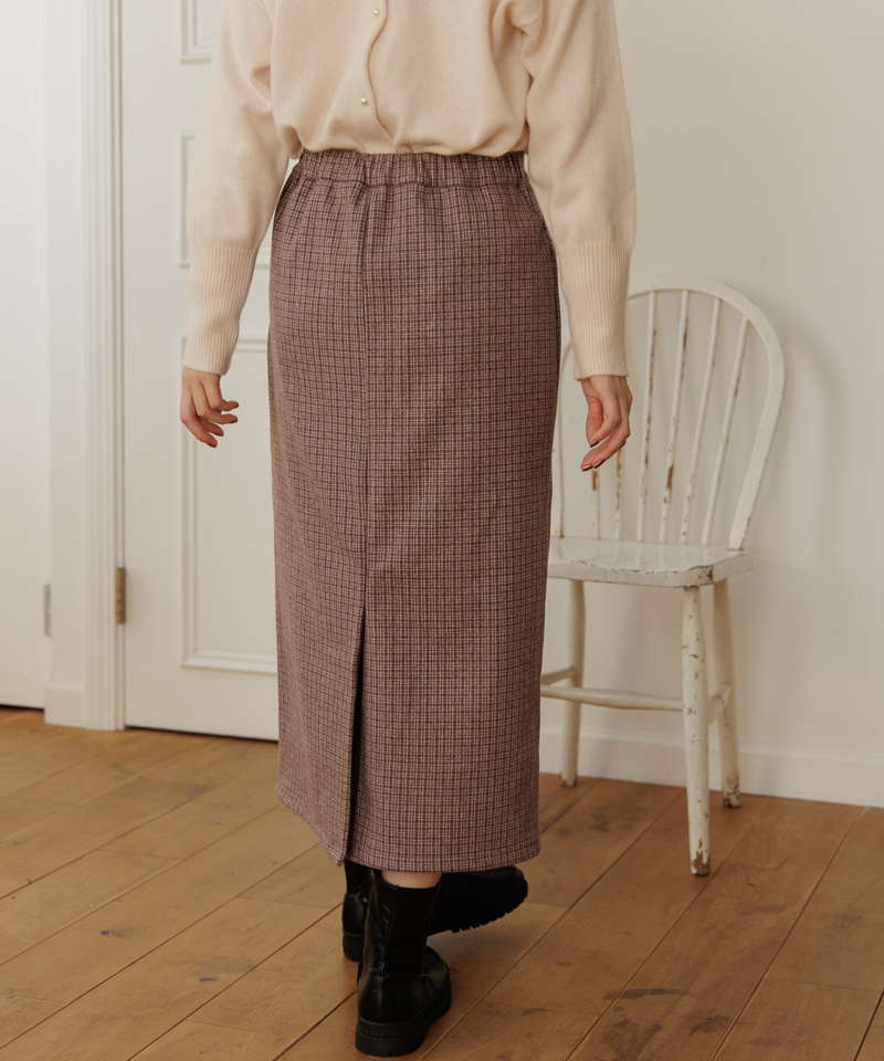 OUTLET】fluff check skirt～ﾌﾗｯﾌﾁｪｯｸｽｶｰﾄ | flower／フラワー