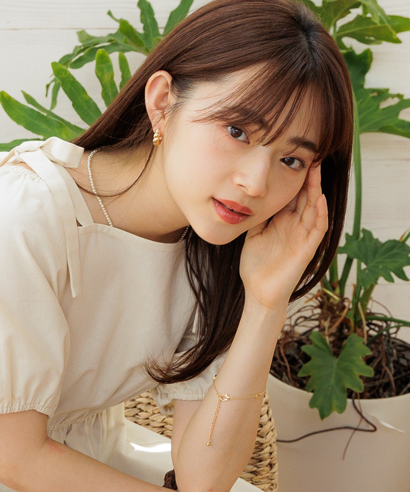 nood ハンドメイド ゴールド フープピアス les desseins de DIEU 297 Solid Gold Hoop Earrings 3.0センチ