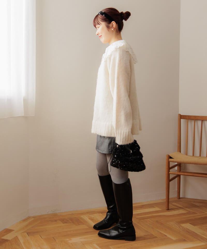 flower - flowerエターナルレーストップ eternal lace collar ～ｴﾀｰﾅﾙﾚｰｽｶﾗｰ | flower／フラワー公式通販