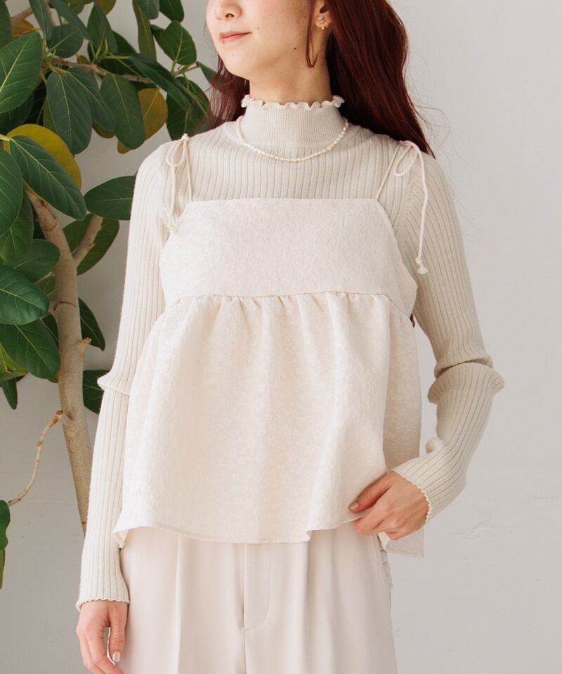 コムデギャルソンオムプリュス ad2022 長袖シャツ フリル ホワイト XS