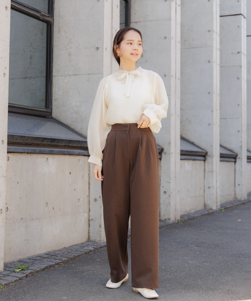 OUTLET】warmy tuck pants～ｳｫｰﾐｰﾀｯｸﾊﾟﾝﾂ | flower／フラワー公式通販