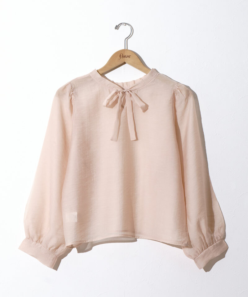 50%OFF】sheer ribbon blouse～ｼｱｰﾘﾎﾞﾝﾌﾞﾗｳｽ | flower／フラワー公式通販
