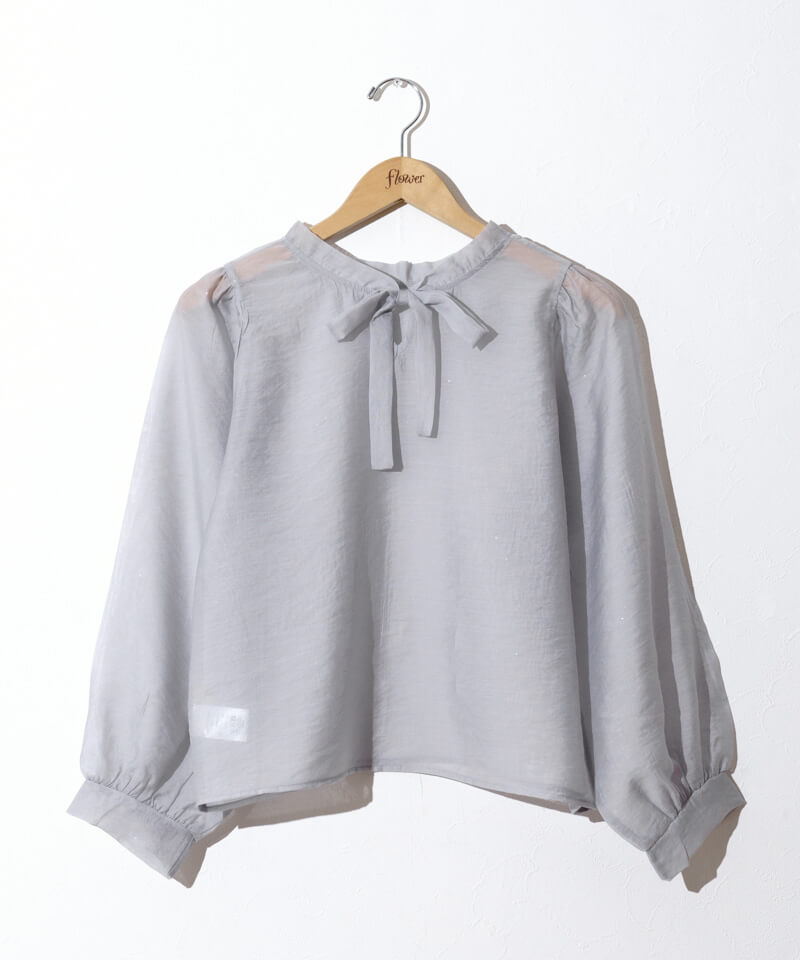 50%OFF】sheer ribbon blouse～ｼｱｰﾘﾎﾞﾝﾌﾞﾗｳｽ | flower／フラワー公式通販