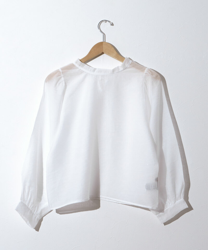 トップス LAUBEBLANC Sheer Polka Dot Ribbon Blouse Sheer Polka Dot Ribbon Blouse – L'AUBE BLANC