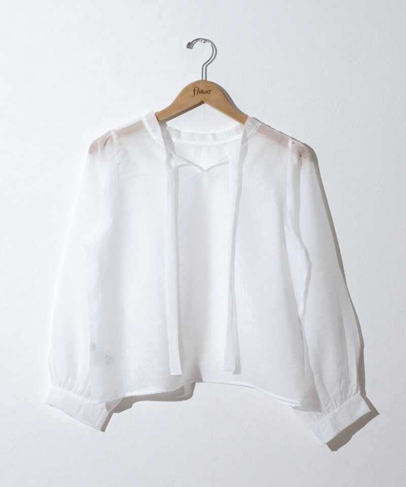 50%OFF】sheer ribbon blouse～ｼｱｰﾘﾎﾞﾝﾌﾞﾗｳｽ | flower／フラワー公式通販