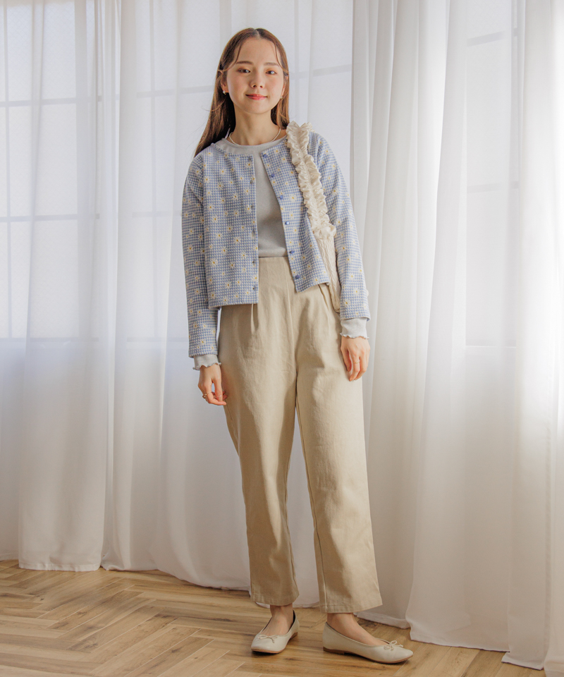 50%OFF】back ribbon salopette～ﾊﾞｯｸﾘﾎﾞﾝｻﾛﾍﾟｯﾄ | flower