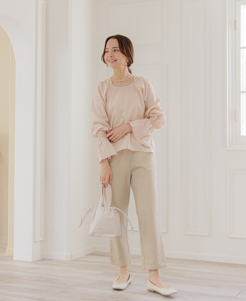 continuer de NICE CLAUP/【WEB限定】リボンタイブラウス｜NICE