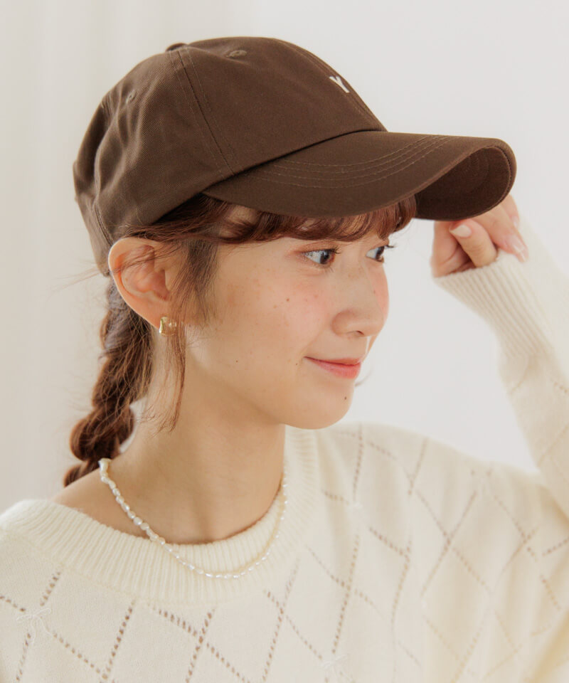 花柄リボン付きワークキャップ 30%OFF】little y cap～ﾘﾄﾙﾜｲｷｬｯﾌﾟ | flower／フラワー公式通販