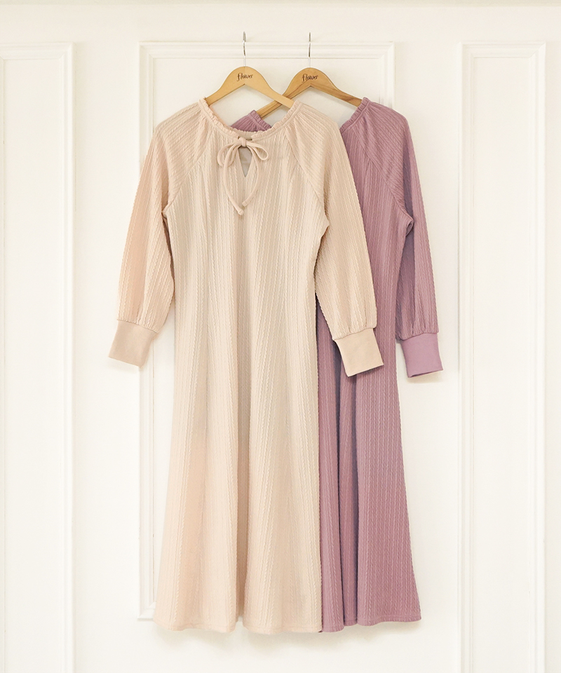 feminine rib onepiece～ﾌｪﾐﾆﾝﾘﾌﾞﾜﾝﾋﾟｰｽ | flower／フラワー公式通販