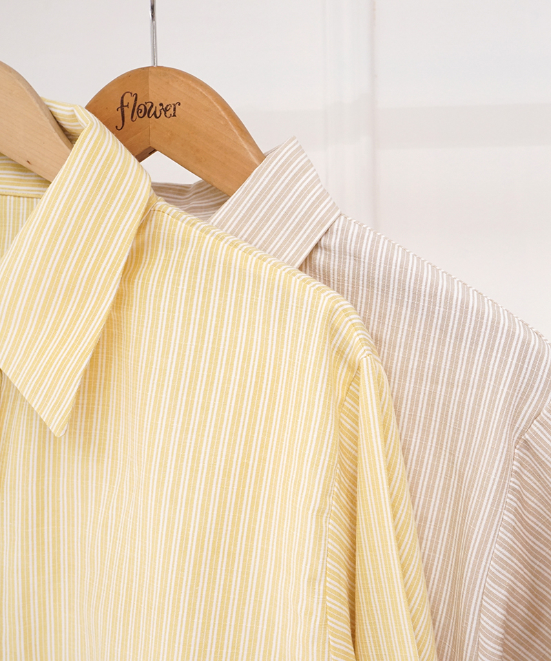 OUTLET】stripe short shirts～ｽﾄﾗｲﾌﾟｼｮｰﾄｼｬﾂ | flower／フラワー公式通販