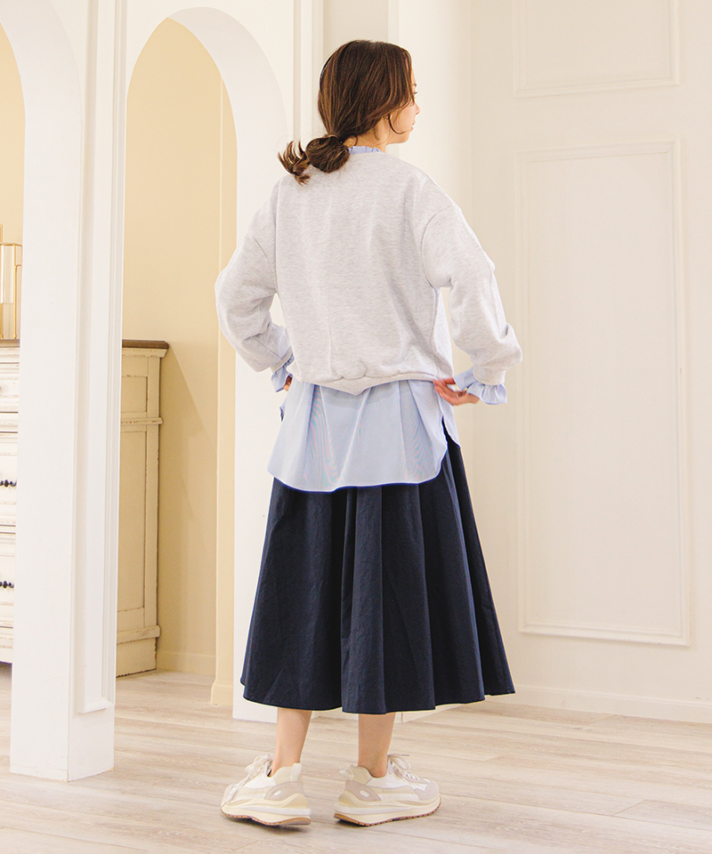 【LE BOUQUET】Tuck flare skirt Mサイズ