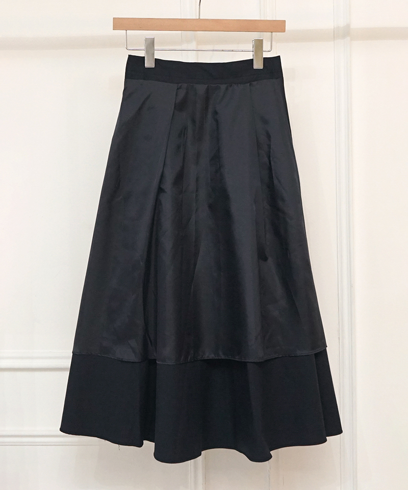 40%OFF】2way tuck flare skirt～ﾂｰｳｪｲﾀｯｸﾌﾚｱｽｶｰﾄ | flower／フラワー 