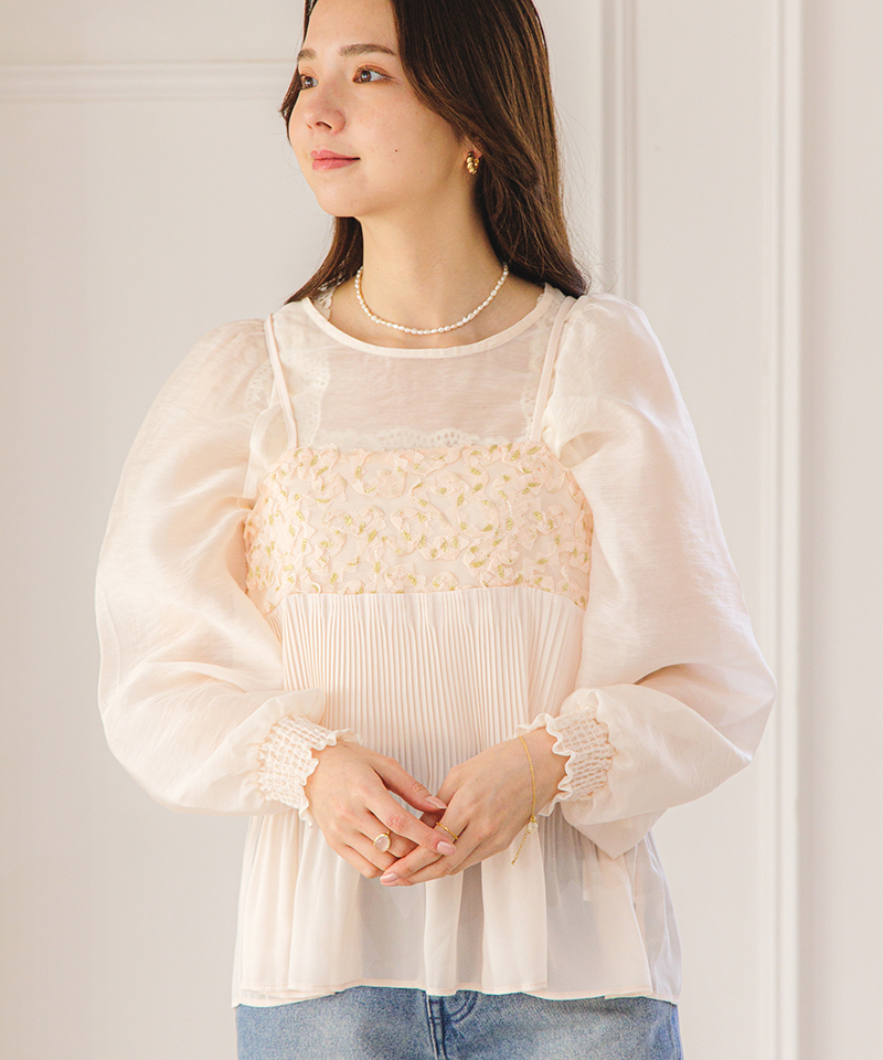 30%OFF】clear balloon blouse～ｸﾘｱﾊﾞﾙｰﾝﾌﾞﾗｳｽ | flower／フラワー公式通販