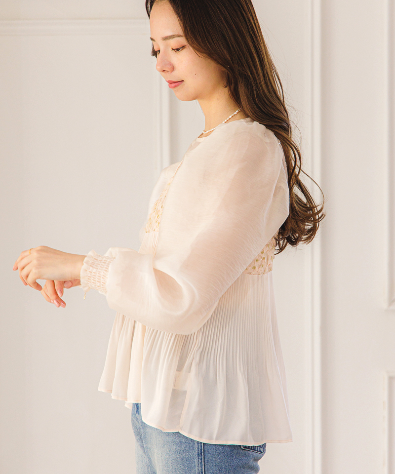 30%OFF】clear balloon blouse～ｸﾘｱﾊﾞﾙｰﾝﾌﾞﾗｳｽ | flower／フラワー公式通販