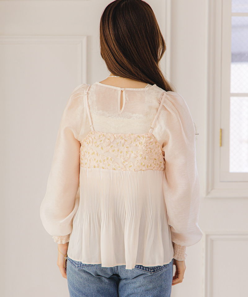 OUTLET】clear balloon blouse～ｸﾘｱﾊﾞﾙｰﾝﾌﾞﾗｳｽ | flower／フラワー公式通販