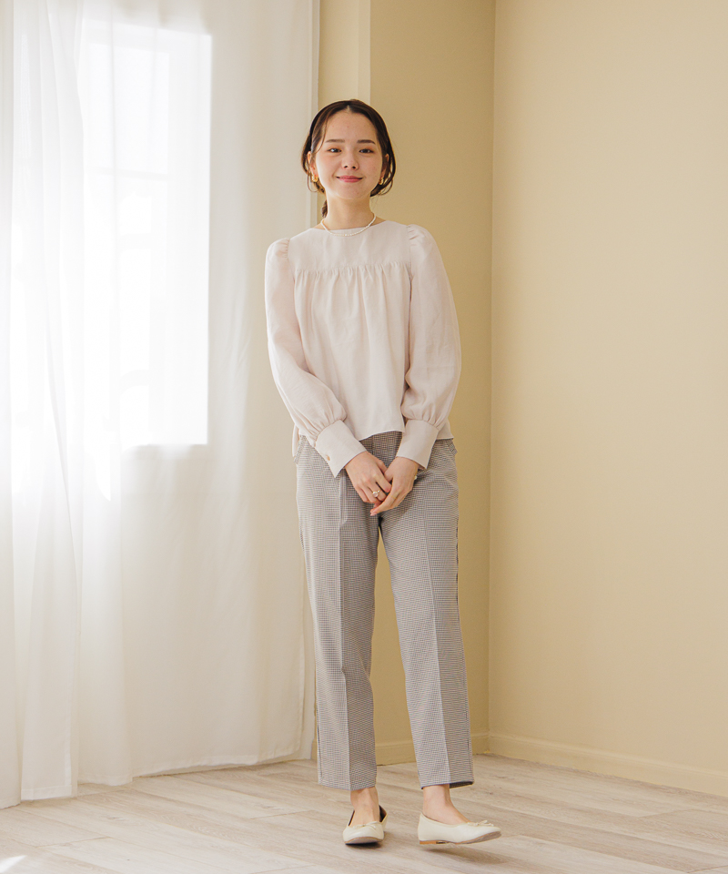 60%OFF】ribbon puff blouse～ﾘﾎﾞﾝﾊﾟﾌﾌﾞﾗｳｽ | flower／フラワー