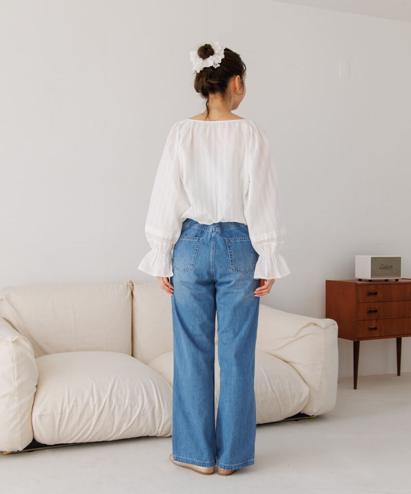 Flower Baggy Pants / フラワーバギーパンツ-