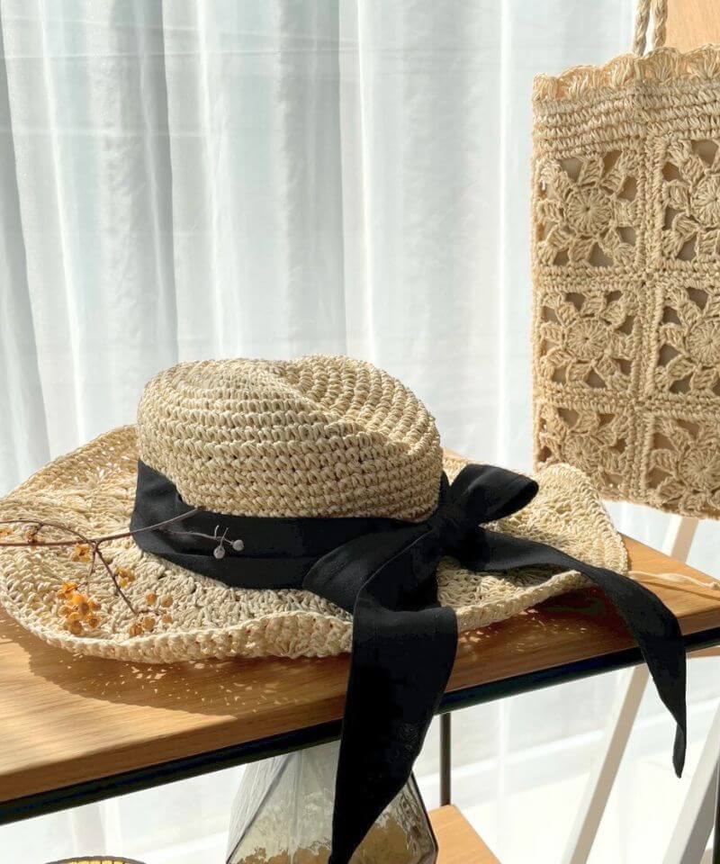 20%OFF】light ribbon hat ～ﾗｲﾄﾘﾎﾞﾝﾊｯﾄ スカラップペーパーハット