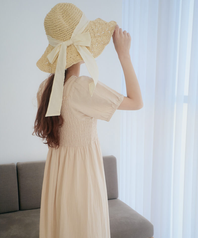 20%OFF】light ribbon hat ～ﾗｲﾄﾘﾎﾞﾝﾊｯﾄ スカラップペーパーハット