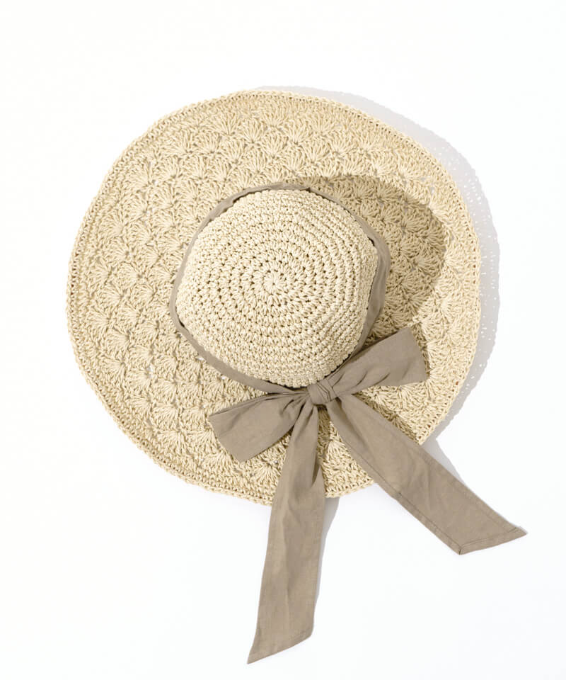 20%OFF】light ribbon hat ～ﾗｲﾄﾘﾎﾞﾝﾊｯﾄ スカラップペーパーハット